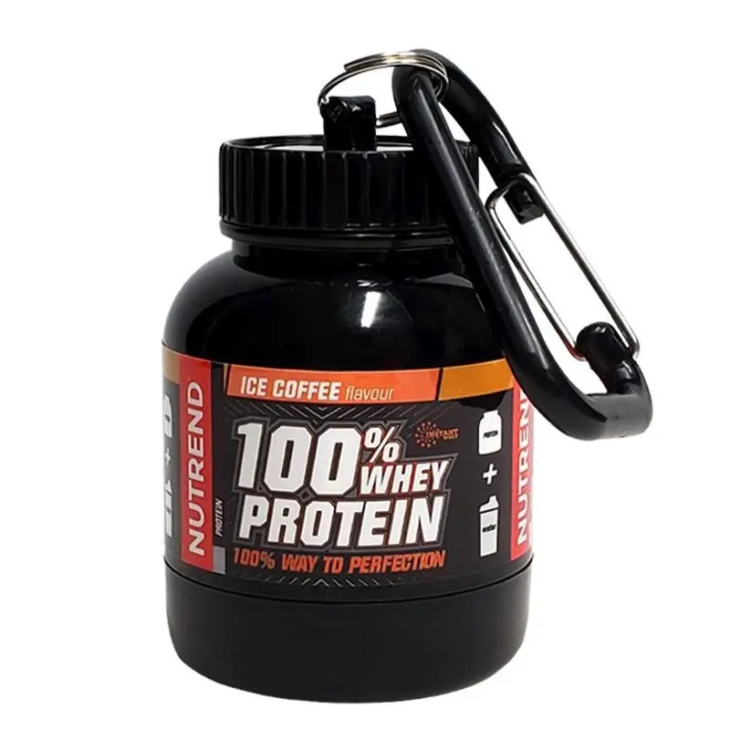 Protein Bar - ポータブルバッグプロテインパウダー補修コンテナ,防漏収納ボトル,軽量,100 ml, 200ml