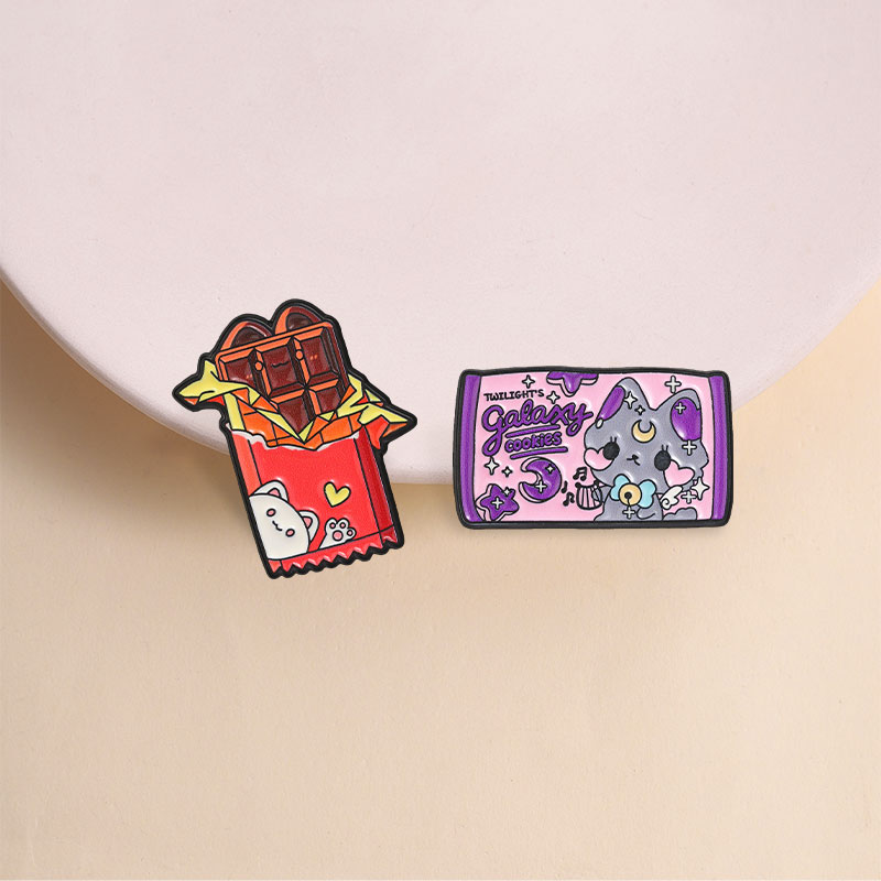 漫画風の銀河クッキー、チョコレート、エナメルピン、かわいい魔 - Chocolate Snack のレビューと価格