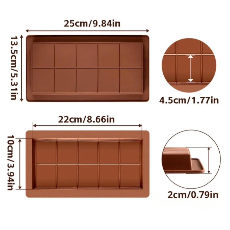 チョコレートバー型 シリコーンバー 割れるワックスメルト型  - Protein Bar のレビューと価格